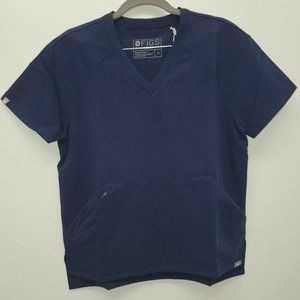 Figs Batara Scrub Top in Navy